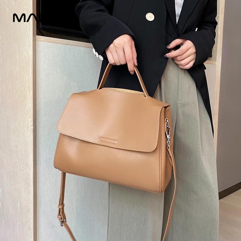 Sac à main en cuir de vachette véritable pour femme, sac à bandoulière de luxe de créateur, sac à ma