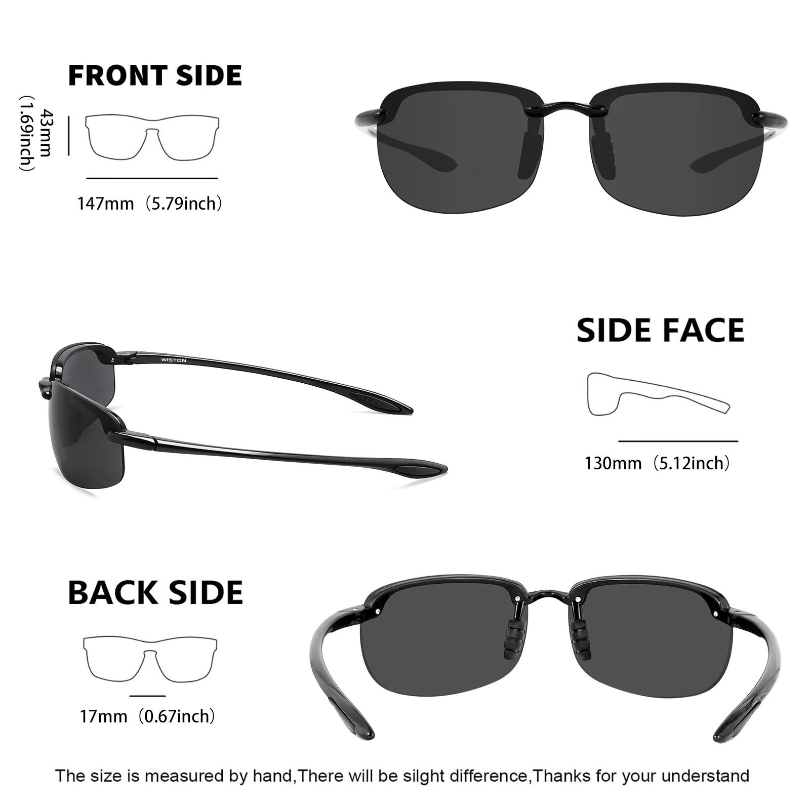 MAXJULI lunettes de soleil polarisées Sport mode pour hommes femmes TR90 cadre elliptique sans montu