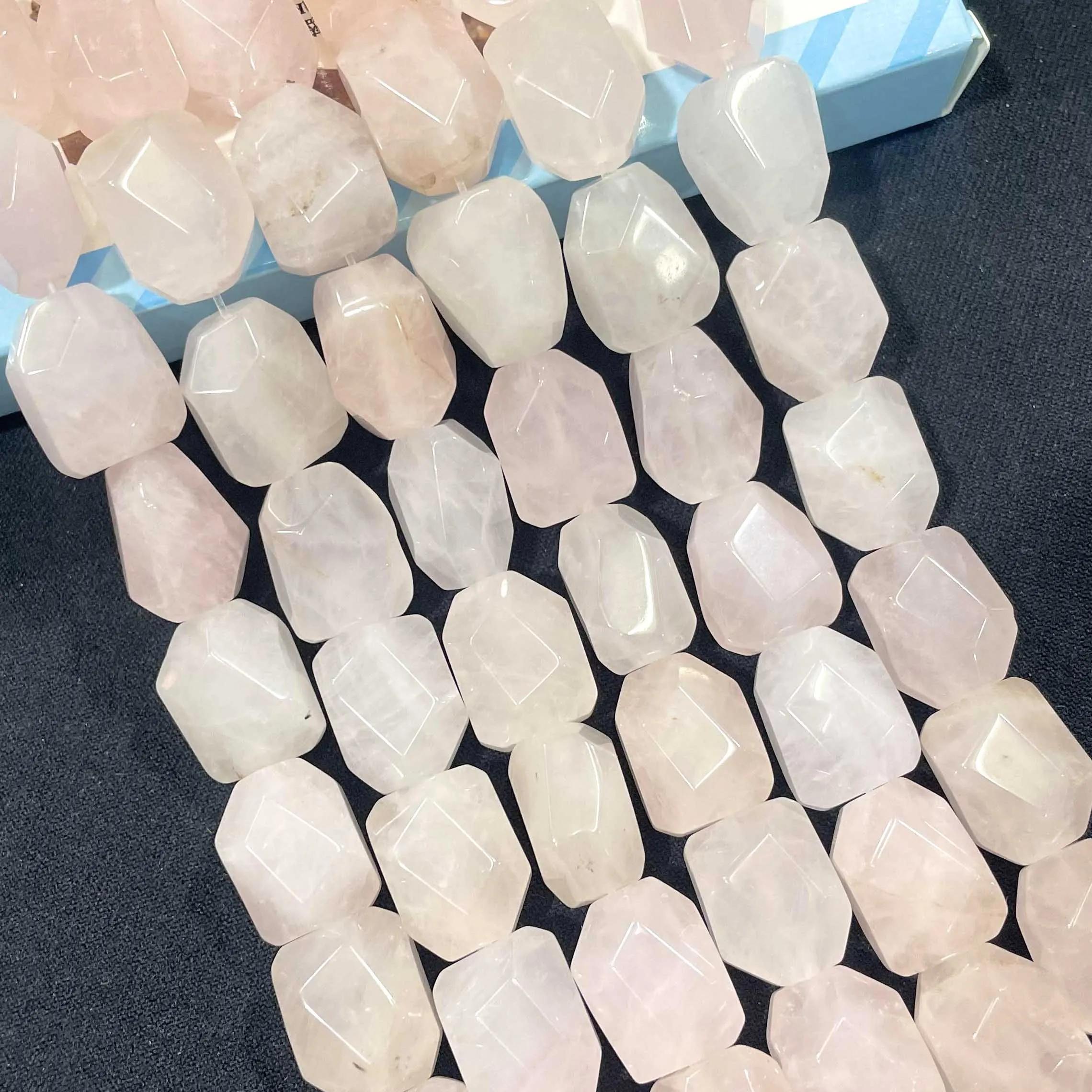 Pierre naturelle à facettes 13x17MM, forme irrégulière, Agates, cristal, perles d'espacement amples