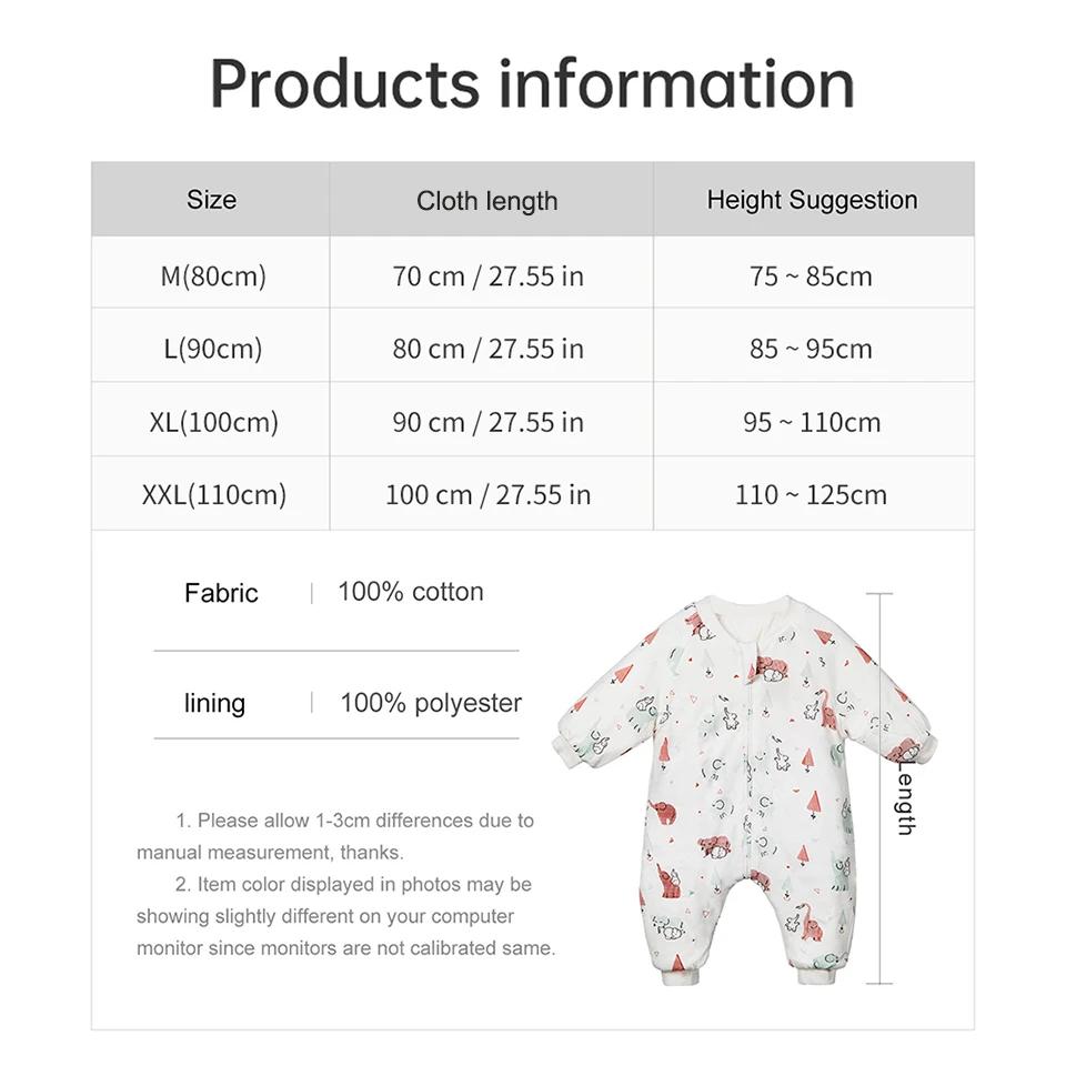 Sac de couchage pour bébé filles mignonnes hiver chaud sac de nuit pour bébé avec pieds 1-4 ans enfa