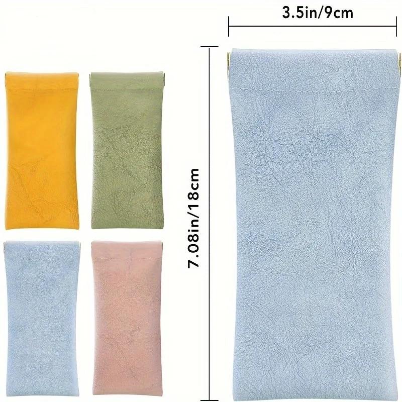 Étui à lunettes de soleil en cuir PU, fermeture automatique, sac de rangement pour lunettes, housse