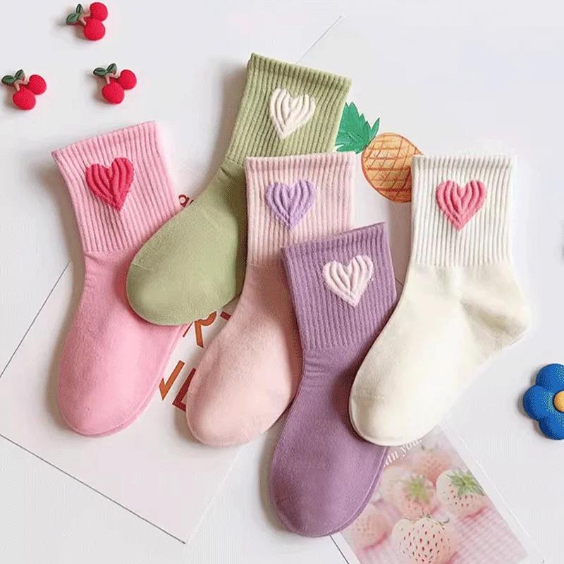 Chaussettes mi-mollet pour filles de 1 à 14 ans, en polyester à séchage rapide, haute élasticité, an