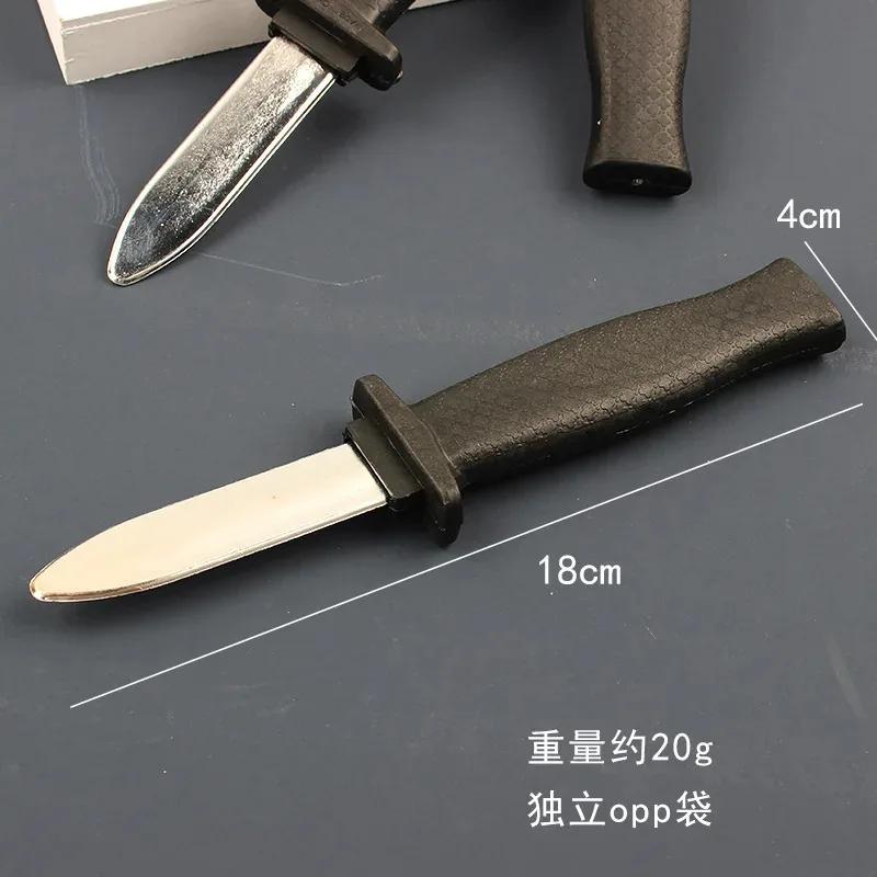 Couteau de farces rétractable-accessoire de comédie en plastique inoffensif pour adultes et enfants,