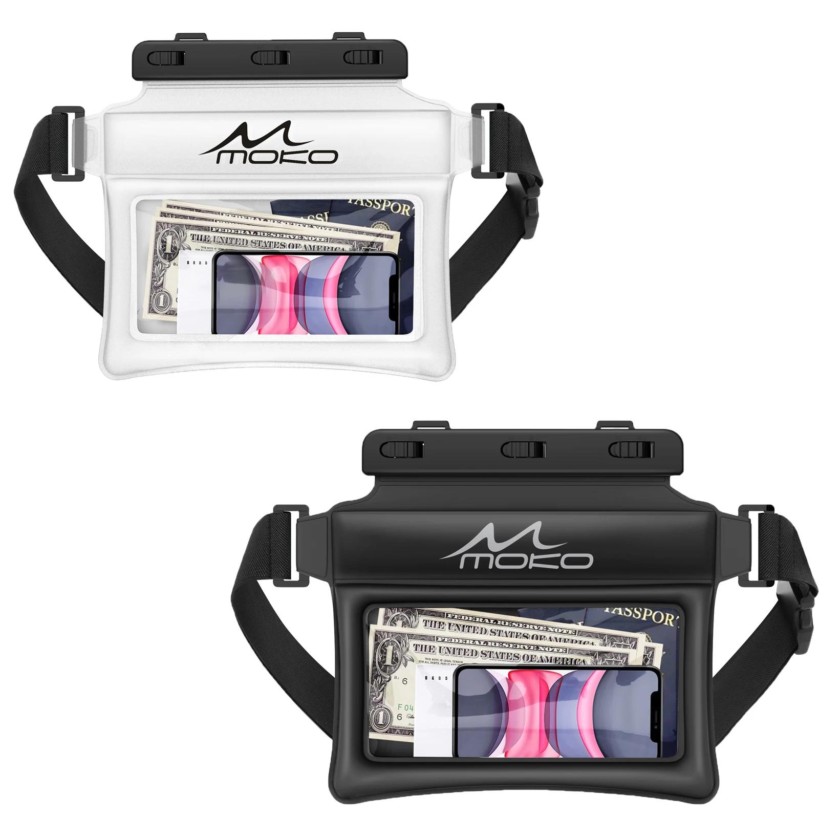 MoKo pochette de téléphone étanche Fanny Pack sac sec flottant pour natation kayak plongée en apnée