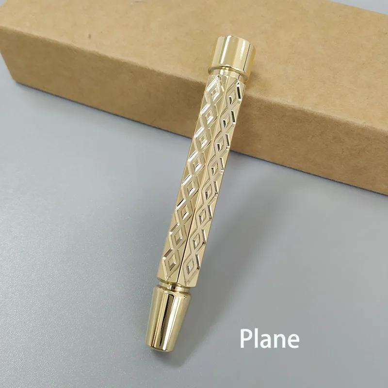 Dscosmetic Manche de rasoir de sécurité en laiton spirale pour rasoir de sécurité