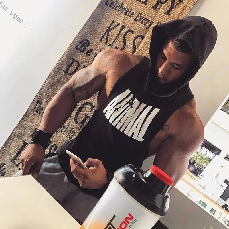 Gilet homme sweat sans manches haut de sport homme chemise sans manches musculation Fitness vêtement