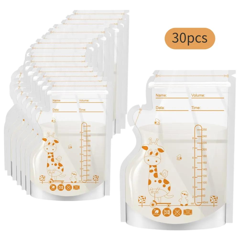 Sacs de conservation jetables pour lait maternel, 100 ou 50 paquets, capacité de 250ml, qualité hosp