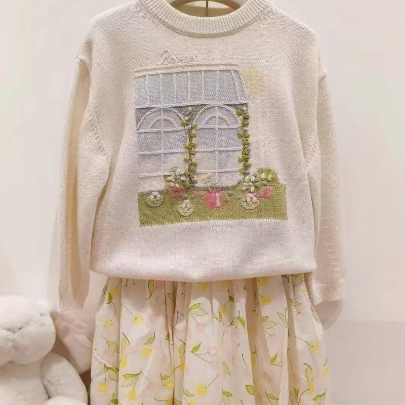 Pré-vente (expédition en mars) 2026 – Nouveau pull tricoté pour filles, collection printemps-été, vê