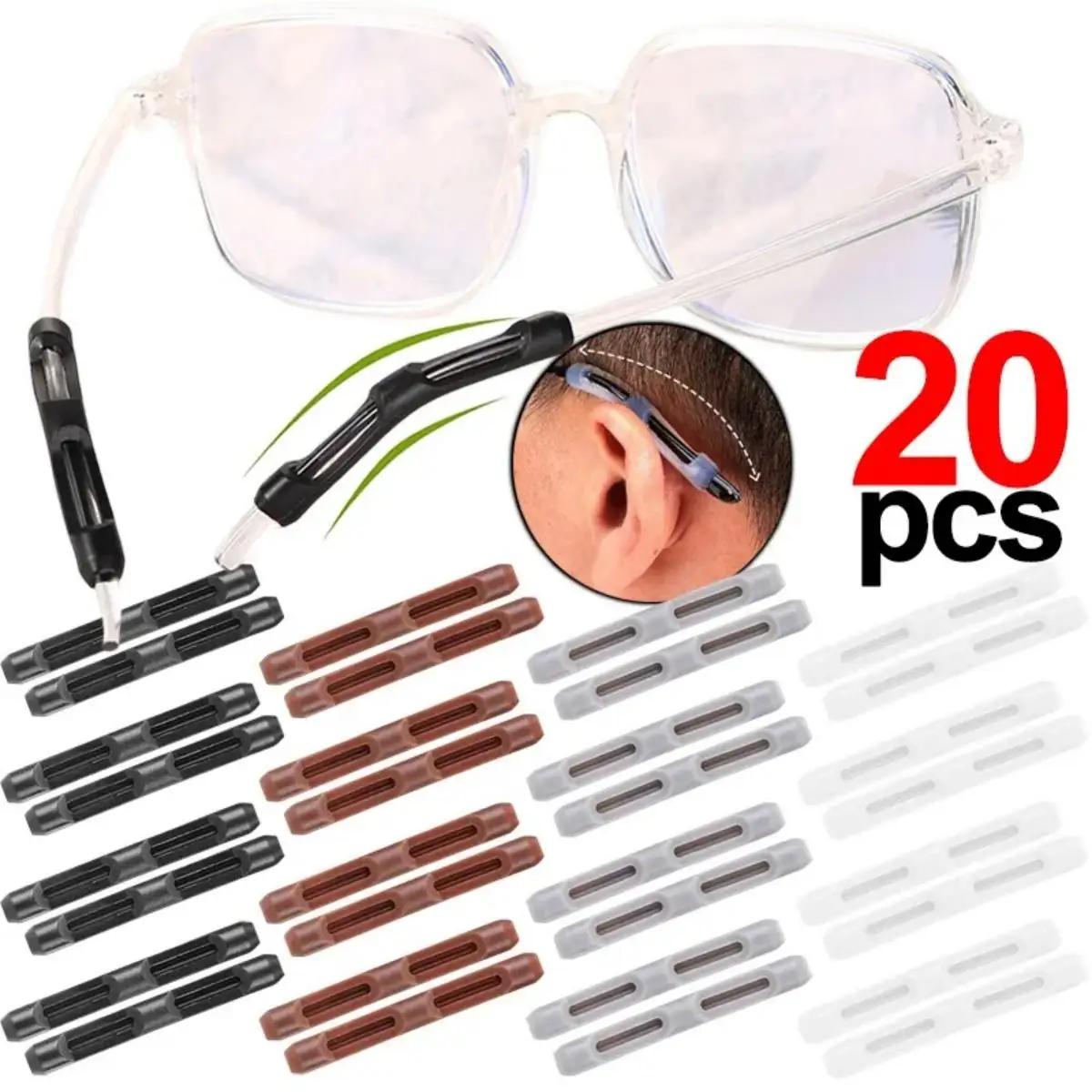 Manchon antidérapant en Silicone pour lunettes, cadre pour les yeux, jambe de traînée, support de cr