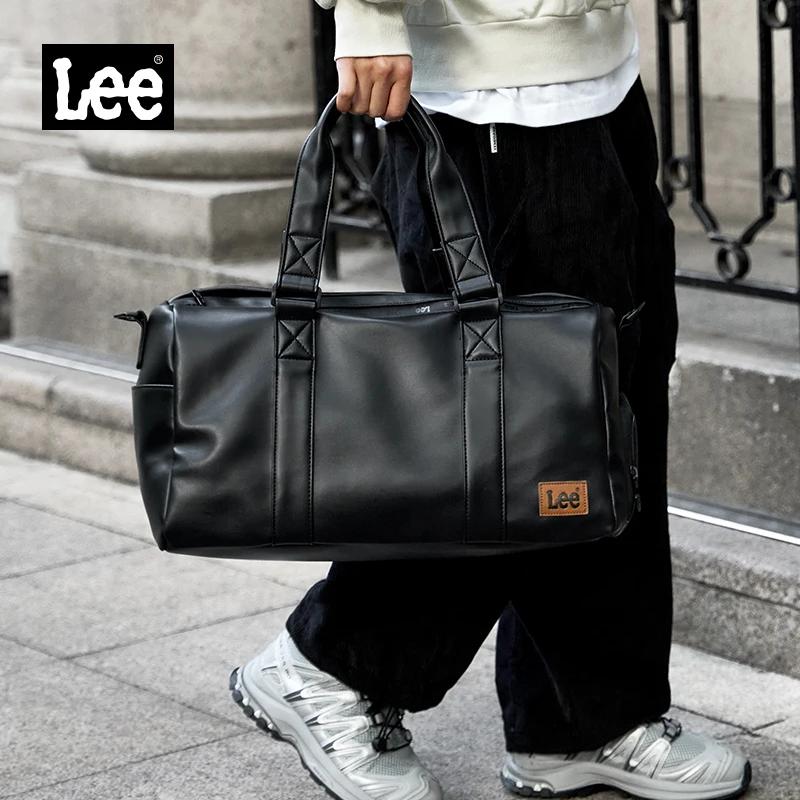 LEE – sac polochon de voyage en cuir imperméable de haute qualité, compartiment à chaussures sec et