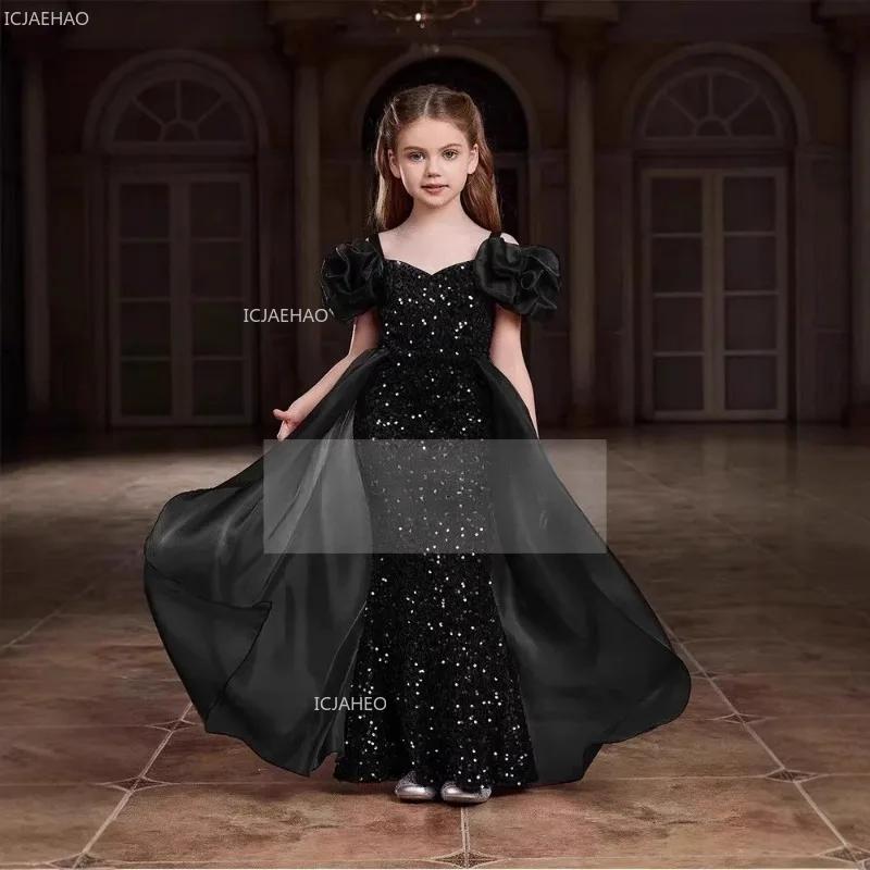 Robe de soirée pour enfants filles, robe de soirée, Piano, violon, spectacle, spectacle, hôte, modèl