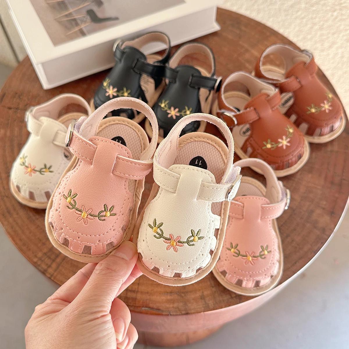 Sandales d'été pour bébés garçons et filles, chaussures plates pour robe de mariée, chaussures de be