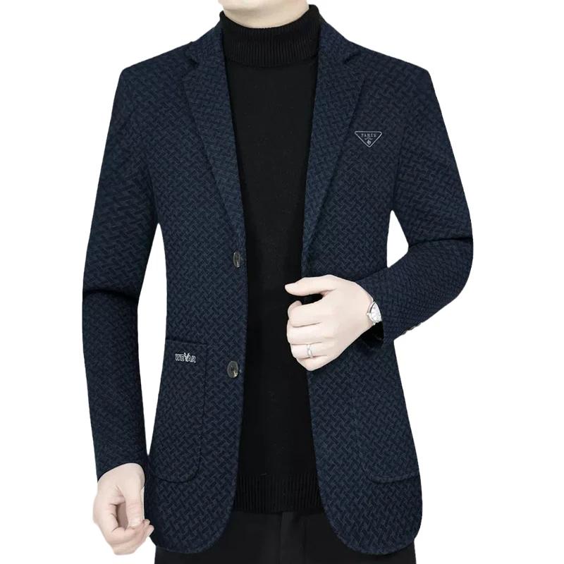 Nouvelle Collection Printemps 2026 – Blazer Homme Décontracté Chic pour le Bureau – Veste de Costume
