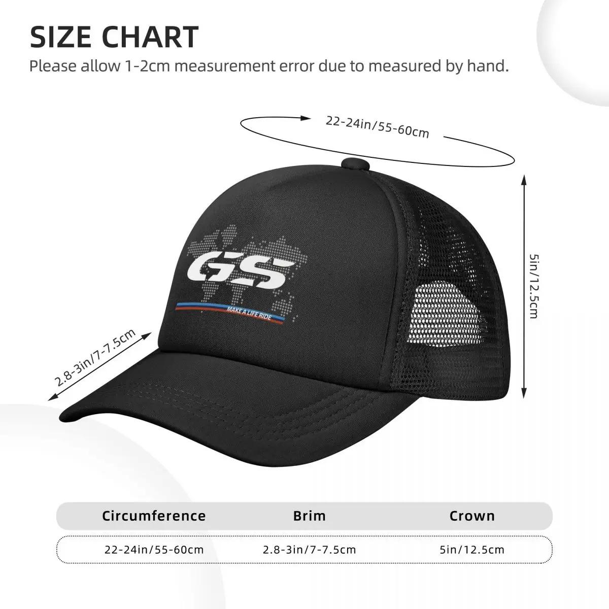 GS-Chapeau de camionneur de moto carte du monde, chapeaux de mode pour adultes, casquettes de soleil