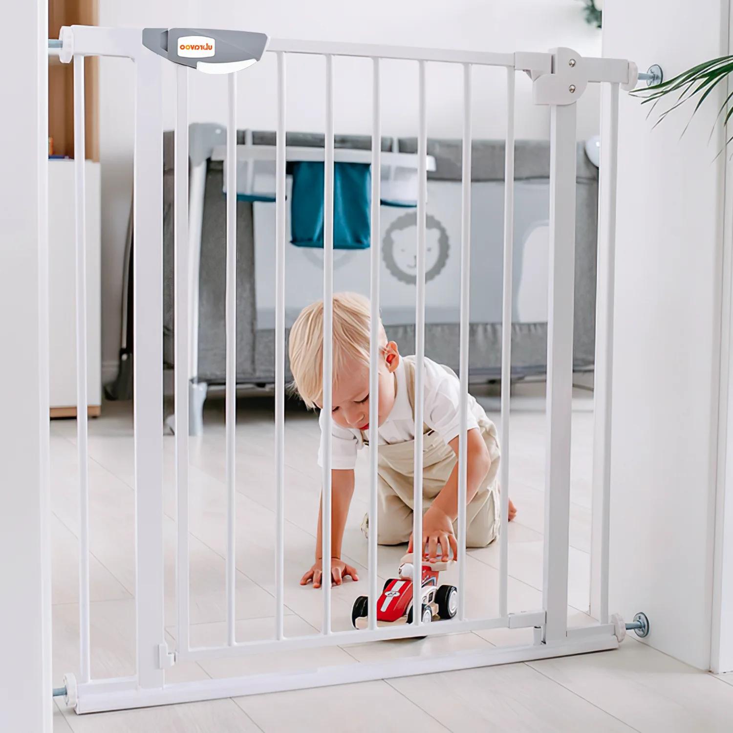 UBRAVOO Porte bébé pour portes et escaliers, recommande 100 cm, Barrière de sécurité pour animaux de