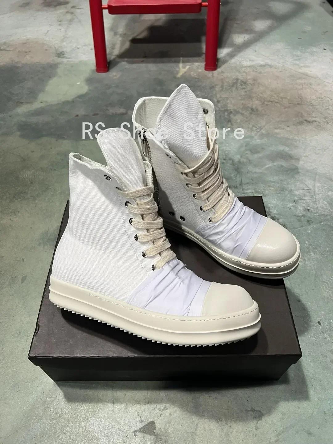 Ro marque Ro hommes chaussure femmes Sneaker blanc toile chaussures haut espadrilles décontractées f