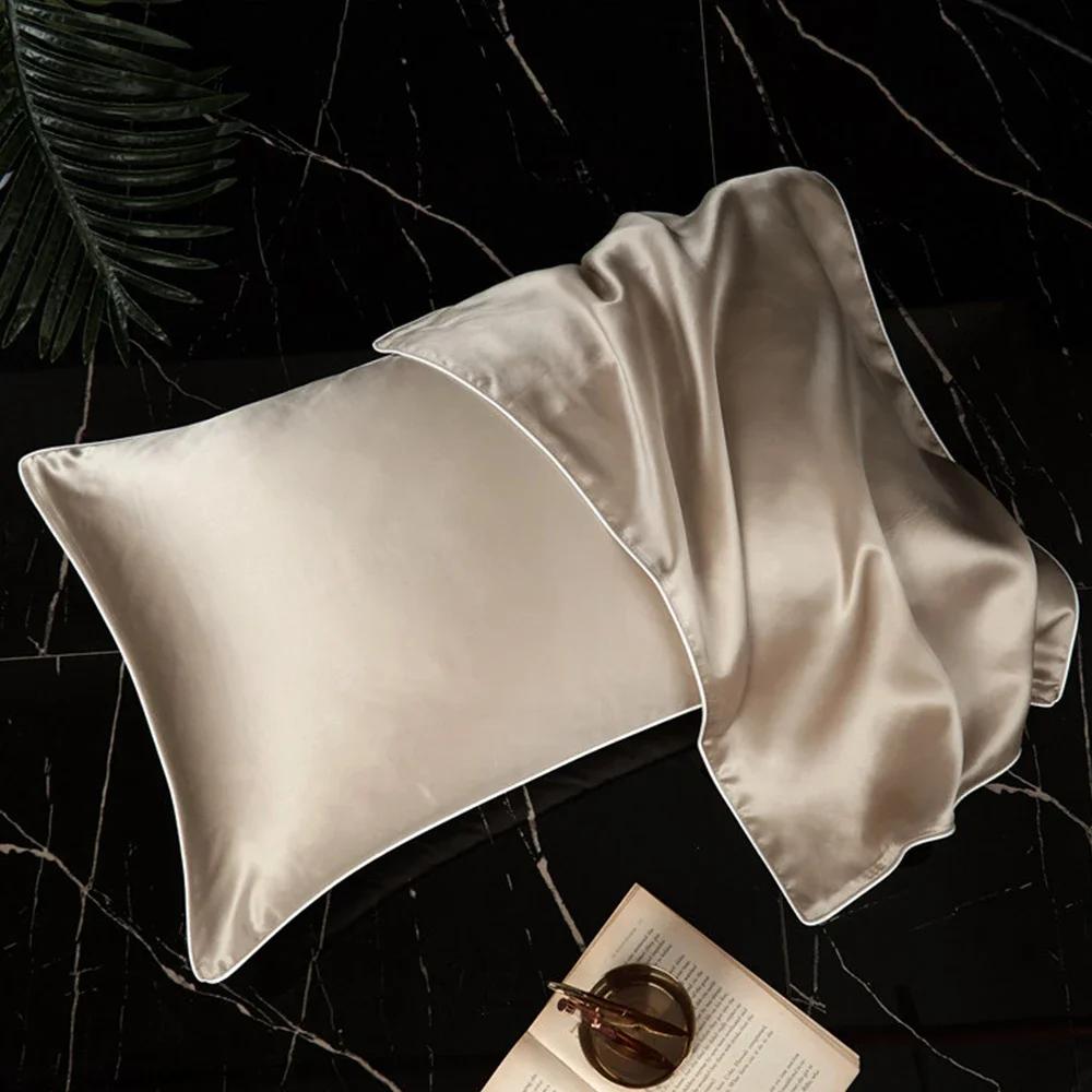 Taie d'oreiller de luxe 22 Momme 6A de qualité supérieure en soie de mûrier 100% pure naturelle avec