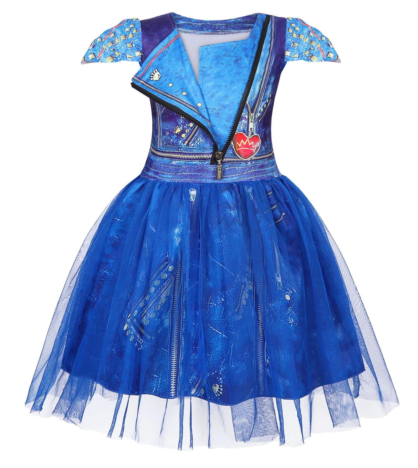 Enfants souhait Asha d-descendants 3 Mal Costume filles Evie Cosplay Costume enfants Fantasia Hallow