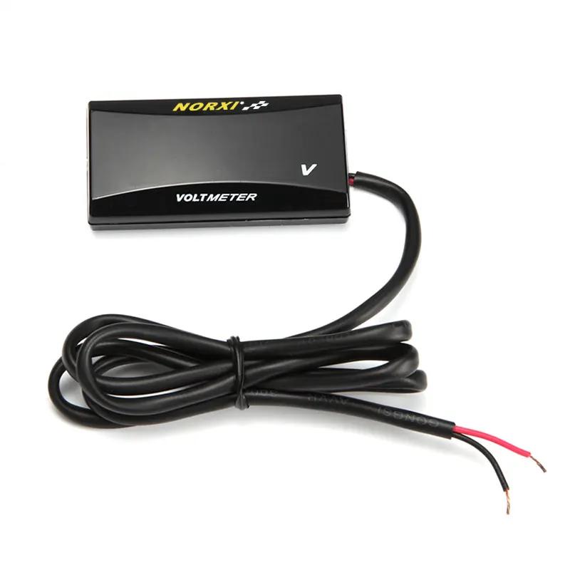 Voltmètre de compteur de moto, température de l'eau, mini Super blog numérique 6V 12V, thermomètre é