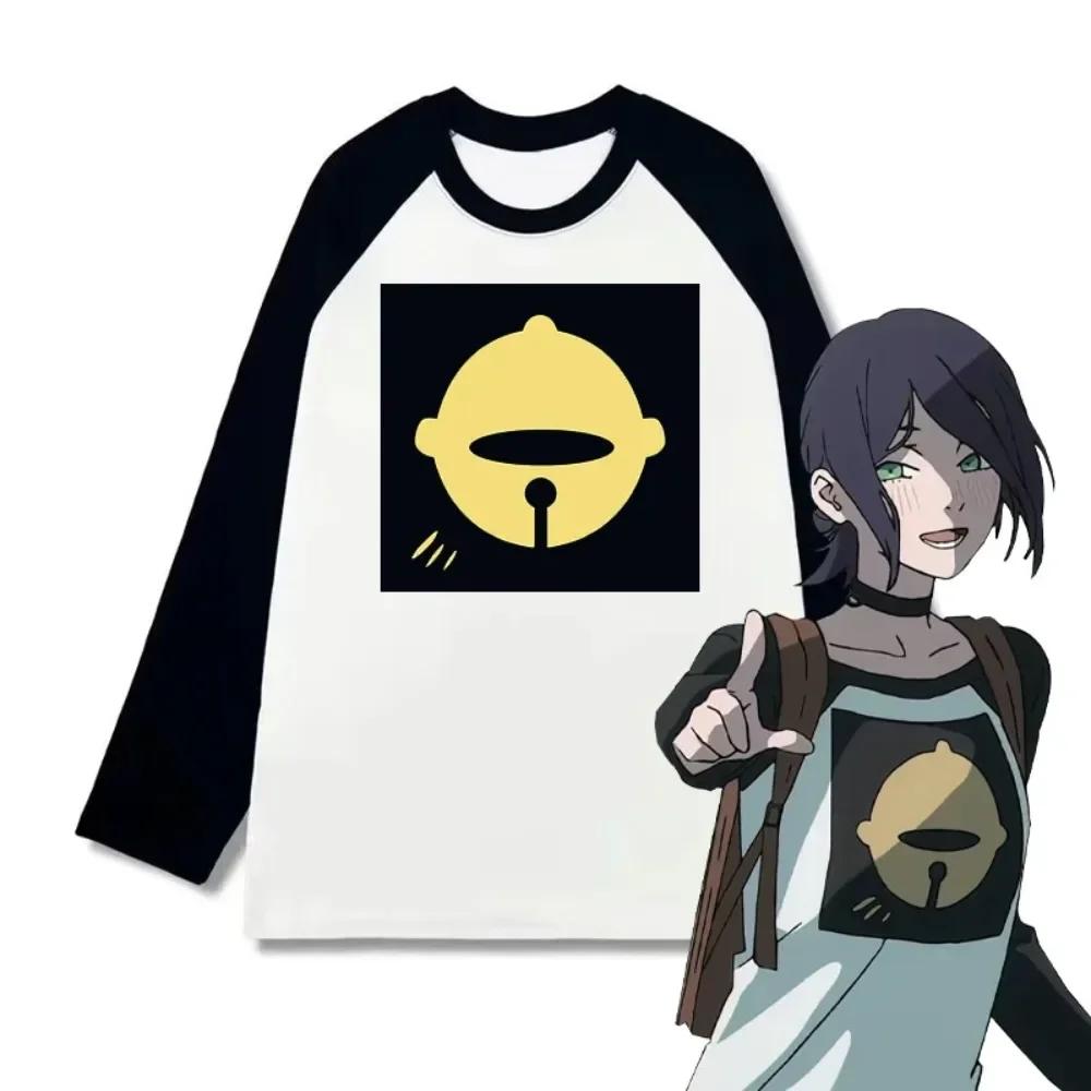 Anime Reze T-shirt à manches longues Cosplay surdimensionné Vintage tronçonneuse hommes femmes vêtem