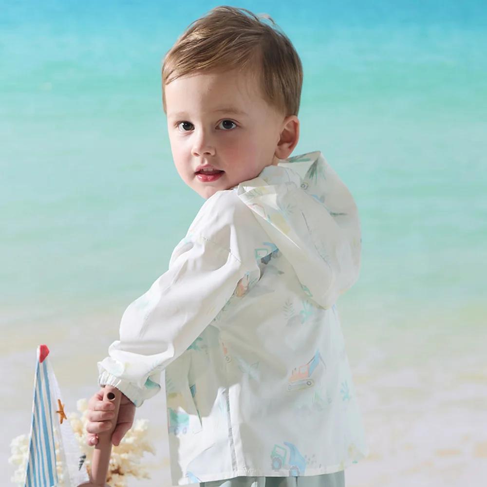 Dave Bella – Vestes d'été cool pour garçons, manteaux de plage anti-UV, sweats à capuche tendance av