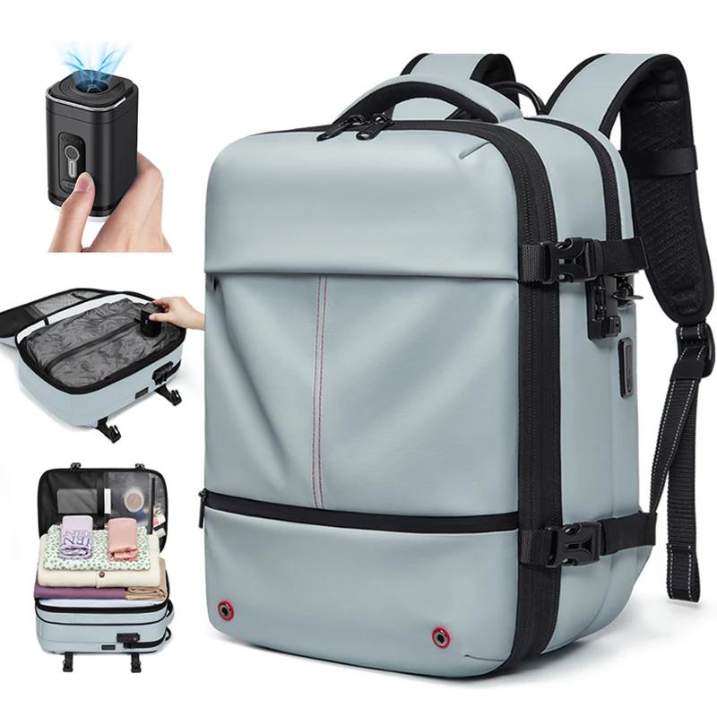 Sac à dos de voyage décontracté 16 pouces compression sous vide sac à dos pour ordinateur portable U