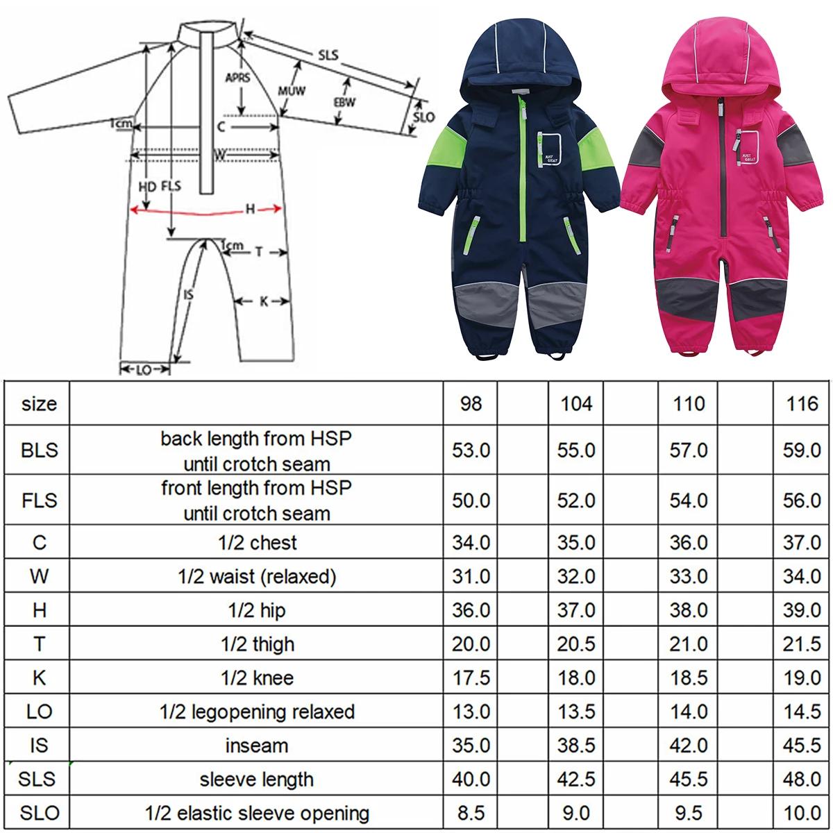 NEYKING-Salopette à capuche pour enfants, salopette softshell pour salle de bain, extérieur, barbote