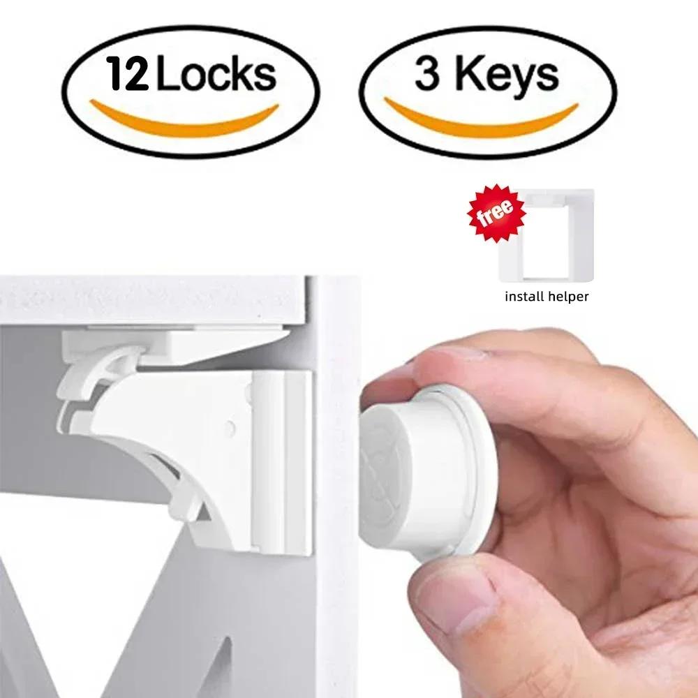 Serrure magnétique pour enfants, Protection pour enfants, serrure de sécurité pour bébé, loquet de t