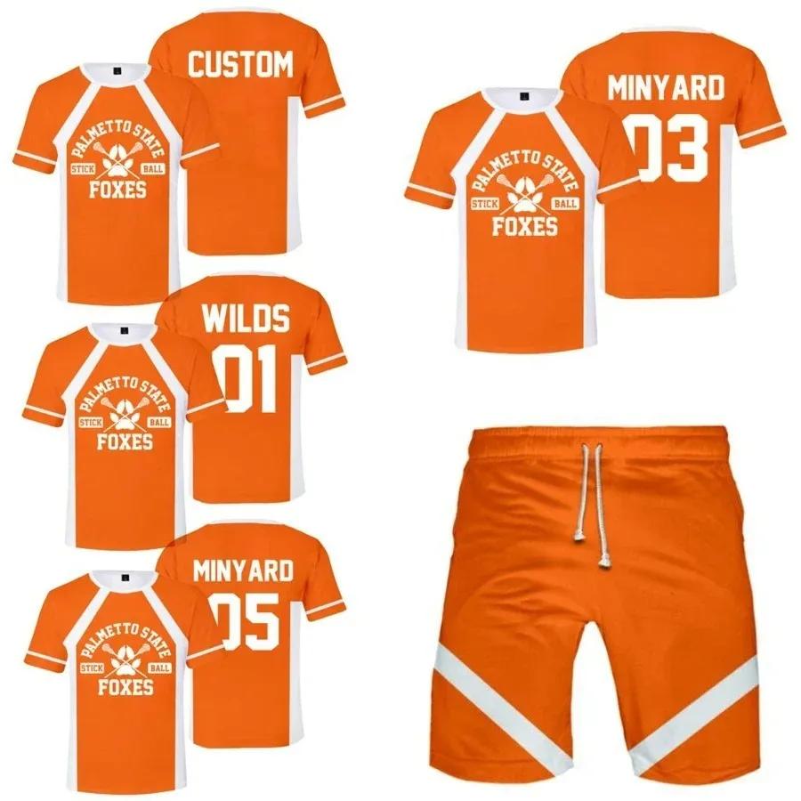 Cosplay Foxhole Court Palmetto State Foxes crosse Wilds Minyard Josten Style chemise de sport unisex
