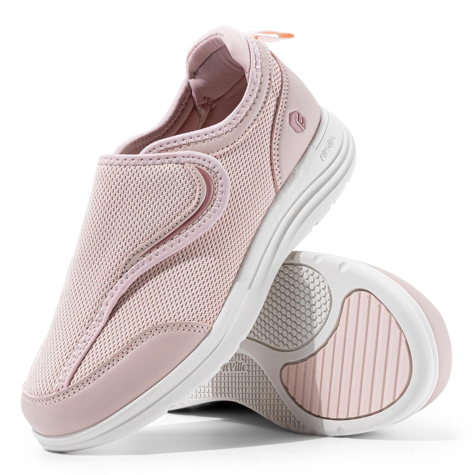 Fittington – chaussures pour diabétiques pour femmes, larges bretelles entièrement réglables, ailes