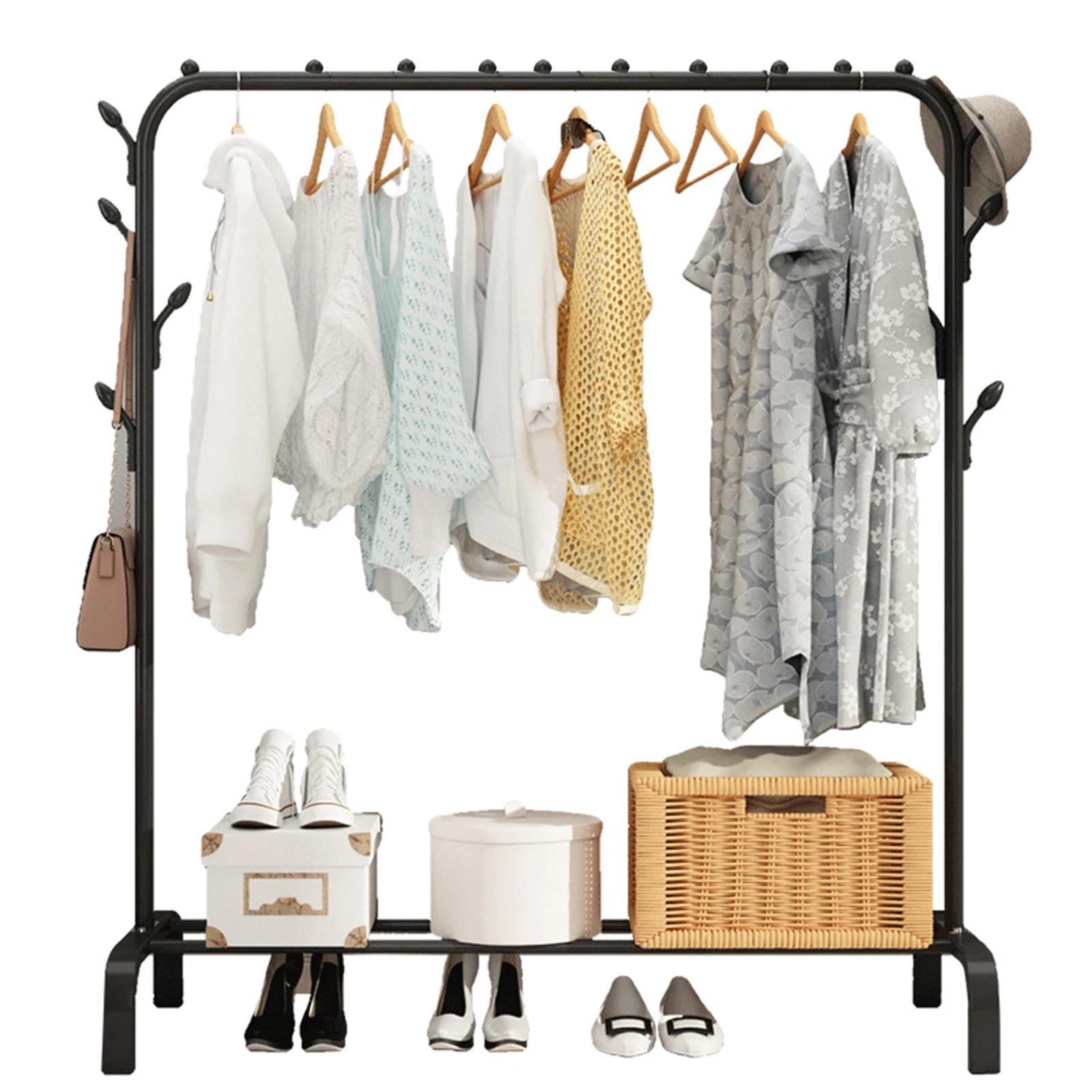 Table de nuit T1 pour vêtements, rangement pour manteau, chambre à coucher, étagère de rangement pou