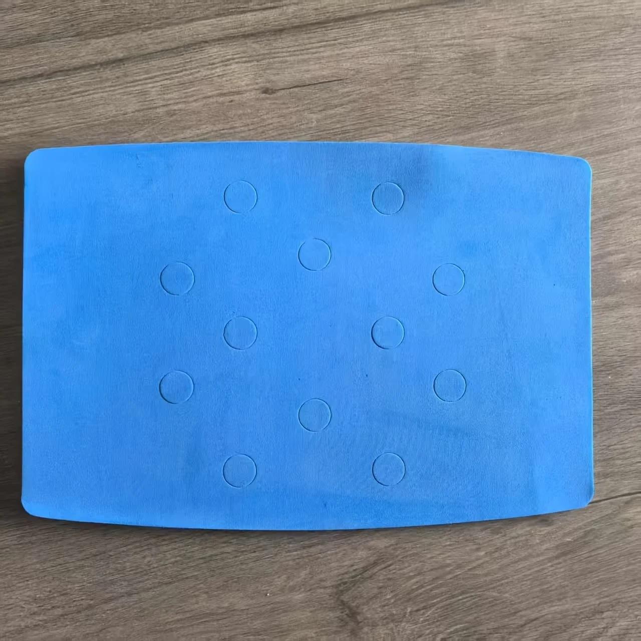 Tapis antidérapant bleu en EVA de qualité supérieure pour chaises de bain, bancs de douche, accessoi