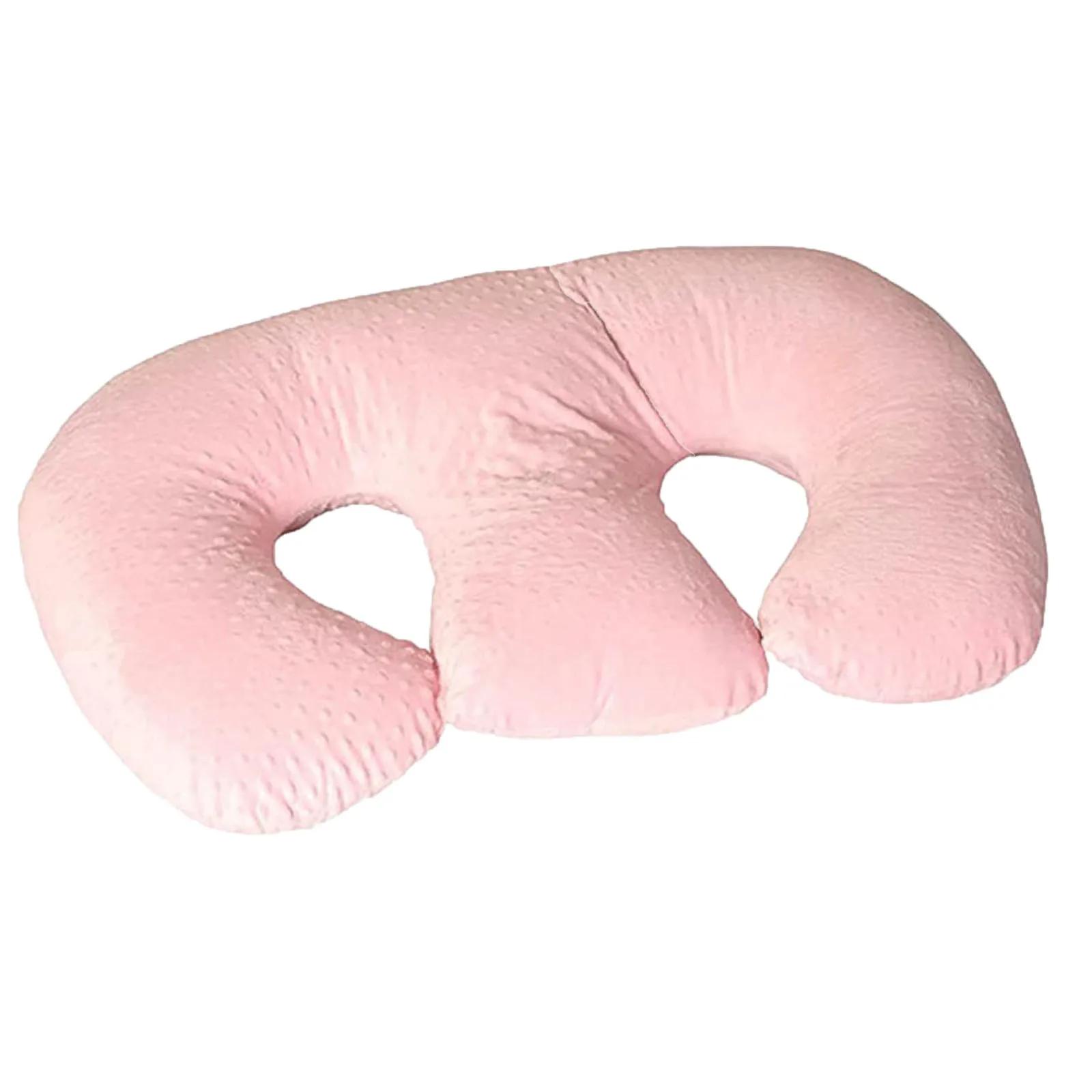 Coussin d'allaitement multifonctionnel double, coussin de soutien pour l'allaitement des nouveau-nés