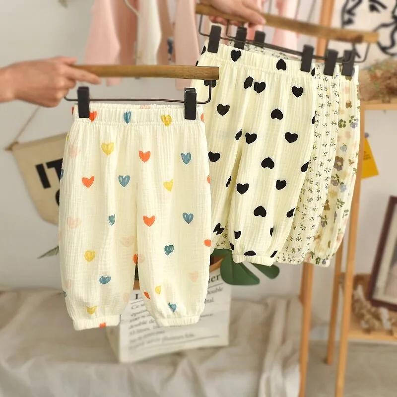 Nouveau créateur impression pantalon bébé unisexe mignon sarouel en plein air enfant en bas âge fill
