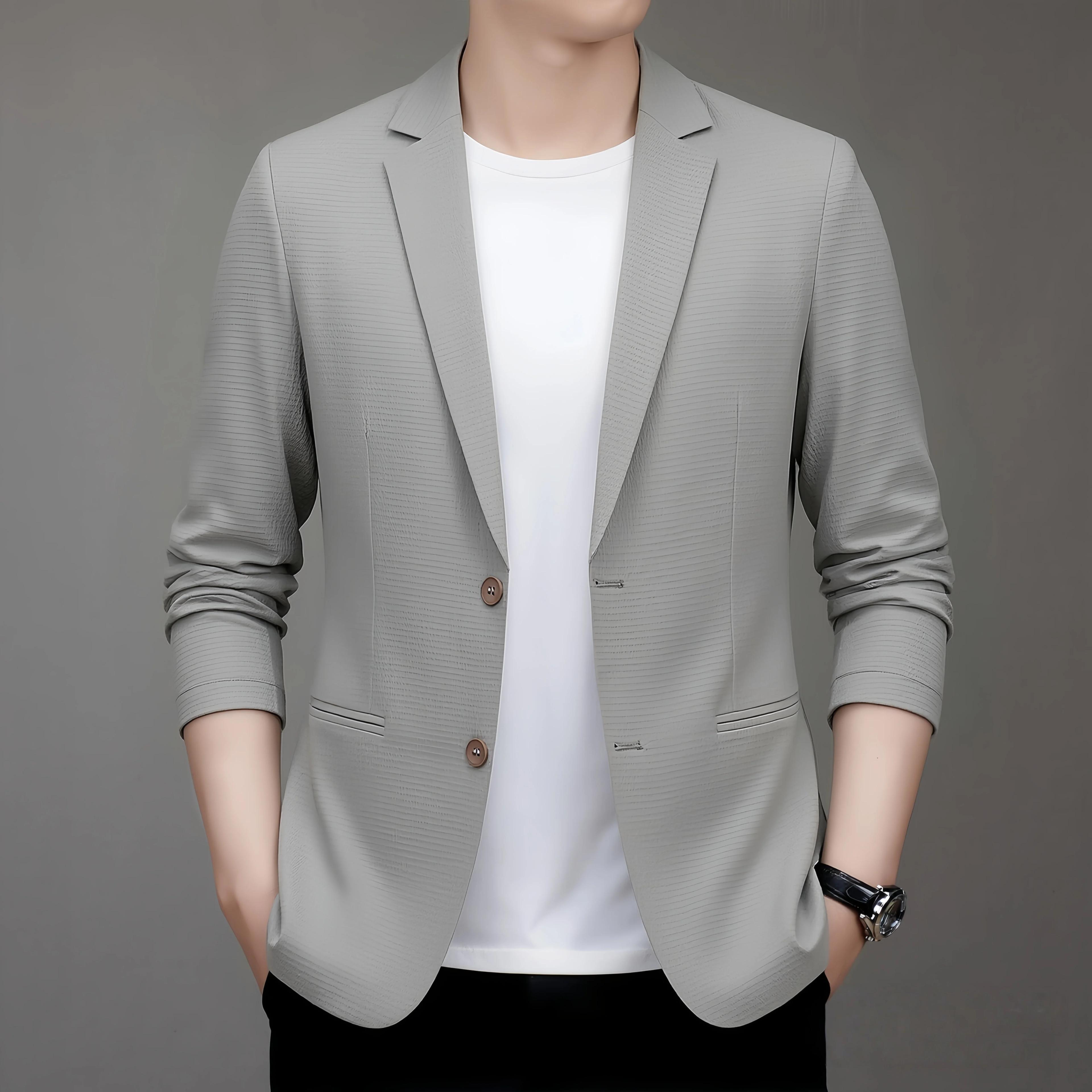 Costume léger de style coréen pour homme, mode printemps-été, décontracté, protection solaire, résis