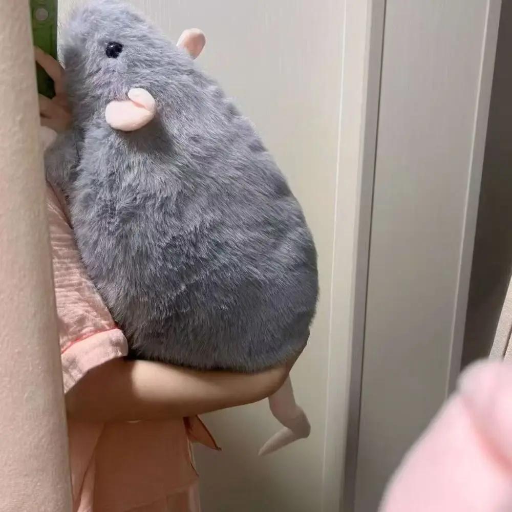 Poupée souris en peluche surdimensionnée 35/50cm, branche de fleur, Rat, dessin animé, figurine anim