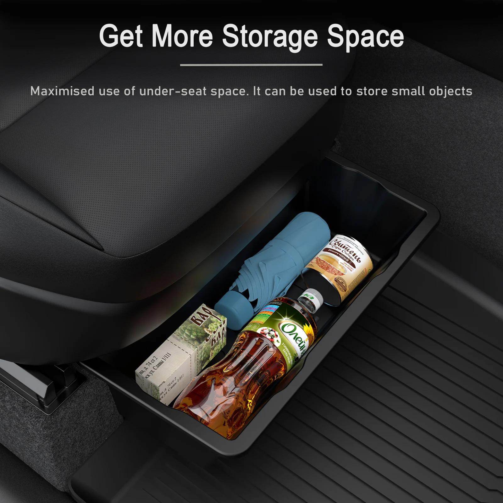 Boîte de rangement sous le siège pour Tesla modèle Y Juniper Launch 2025, organisateur de Console Ce