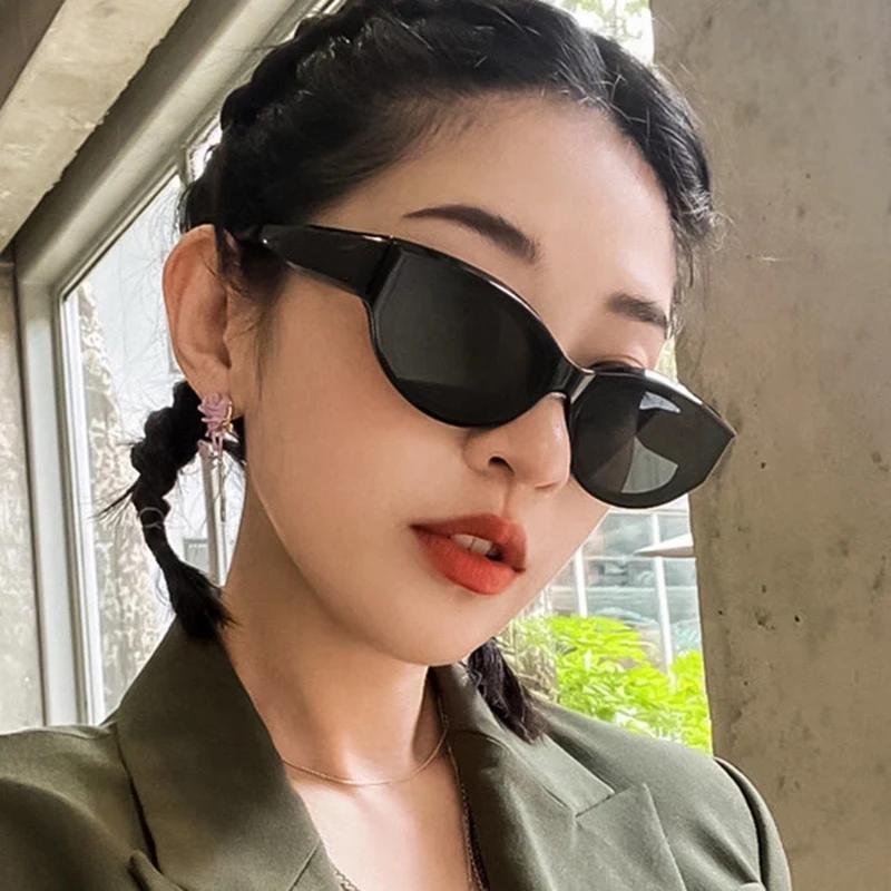 Nouveauté petites lunettes de soleil œil de chat femmes ovale Vintage marque elliptique carré lunett