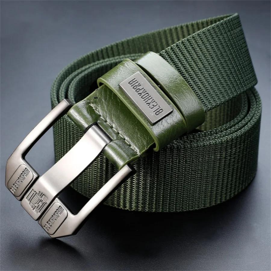 Ceinture à boucle ardillon pour hommes, ceinture en toile, ceinture en Nylon à la mode, ceinture en