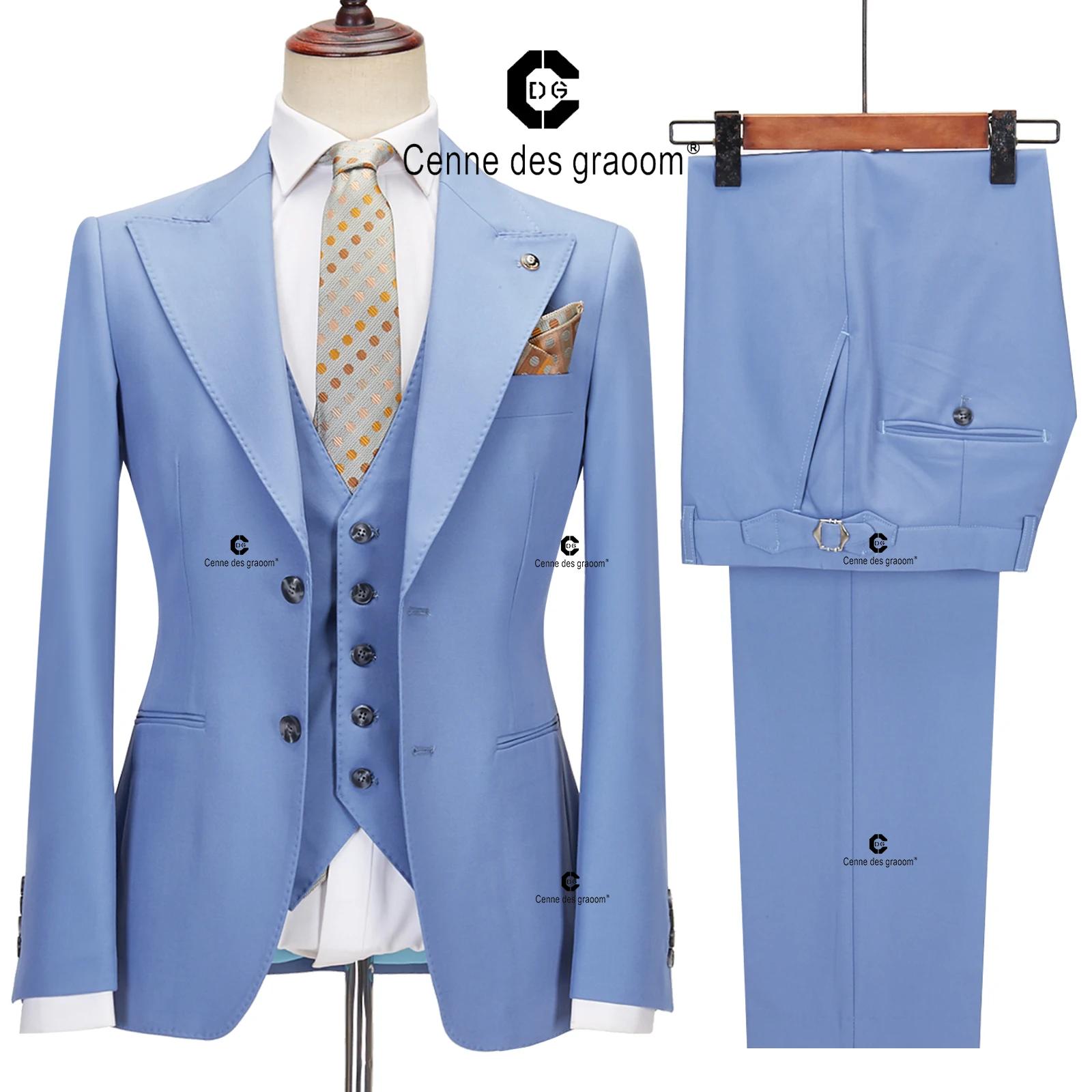 CENNE DES GRAwing M-Costume Classique Formel à 2 lèvent pour Homme, Ensemble Blazer et Pantalon en G