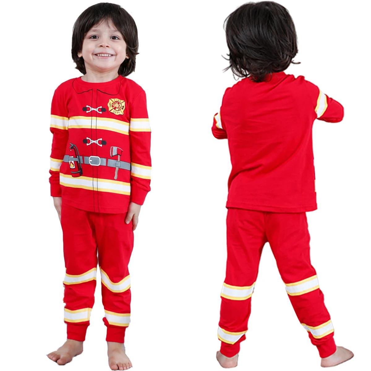 Pyjamas pour enfants pour garçons en bas âge Police pompier licorne Pirate ensemble de vêtements inf