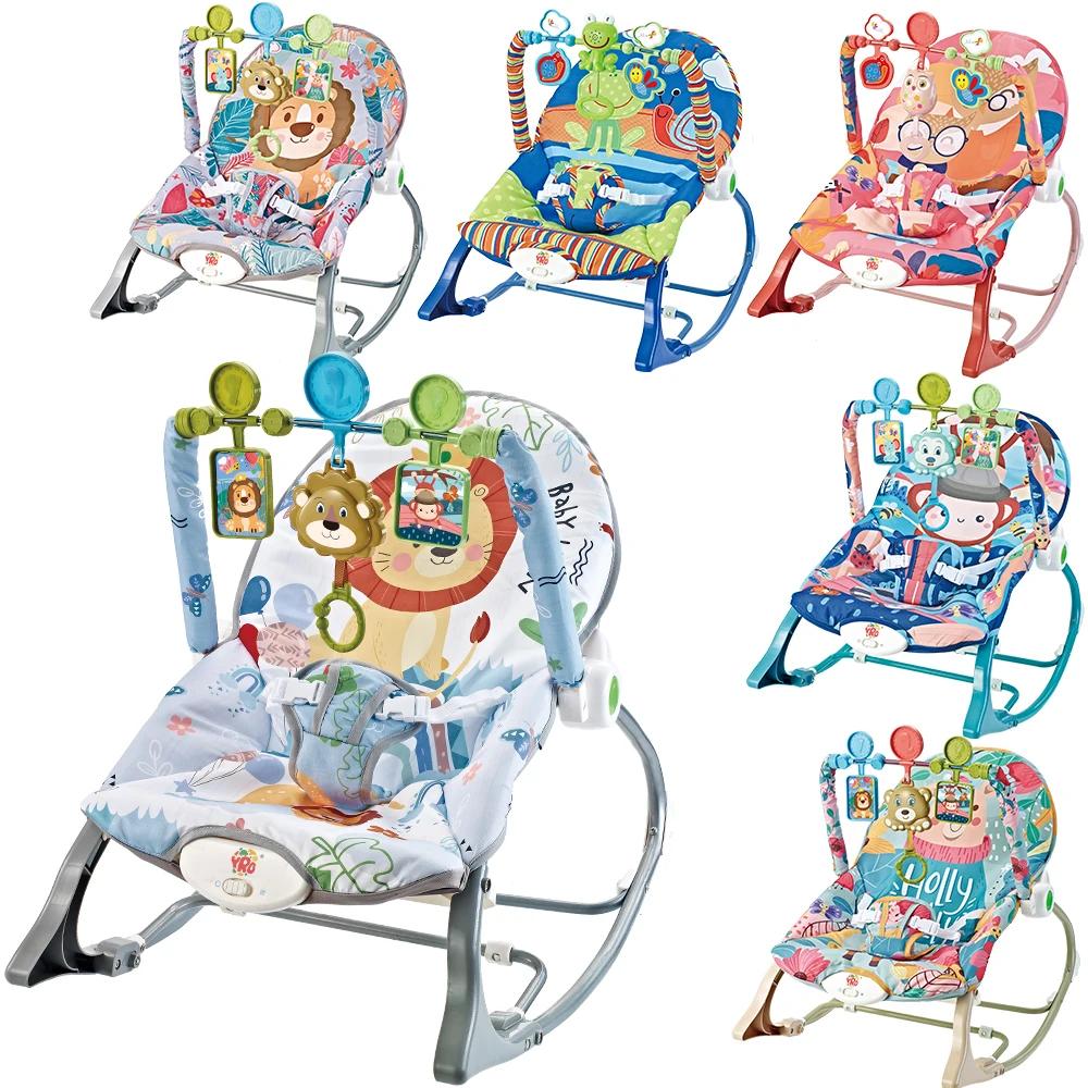 Berceau à bascule électrique pour bébé de 0 à 2 ans, jouets multifonctionnels avec Vibration musical