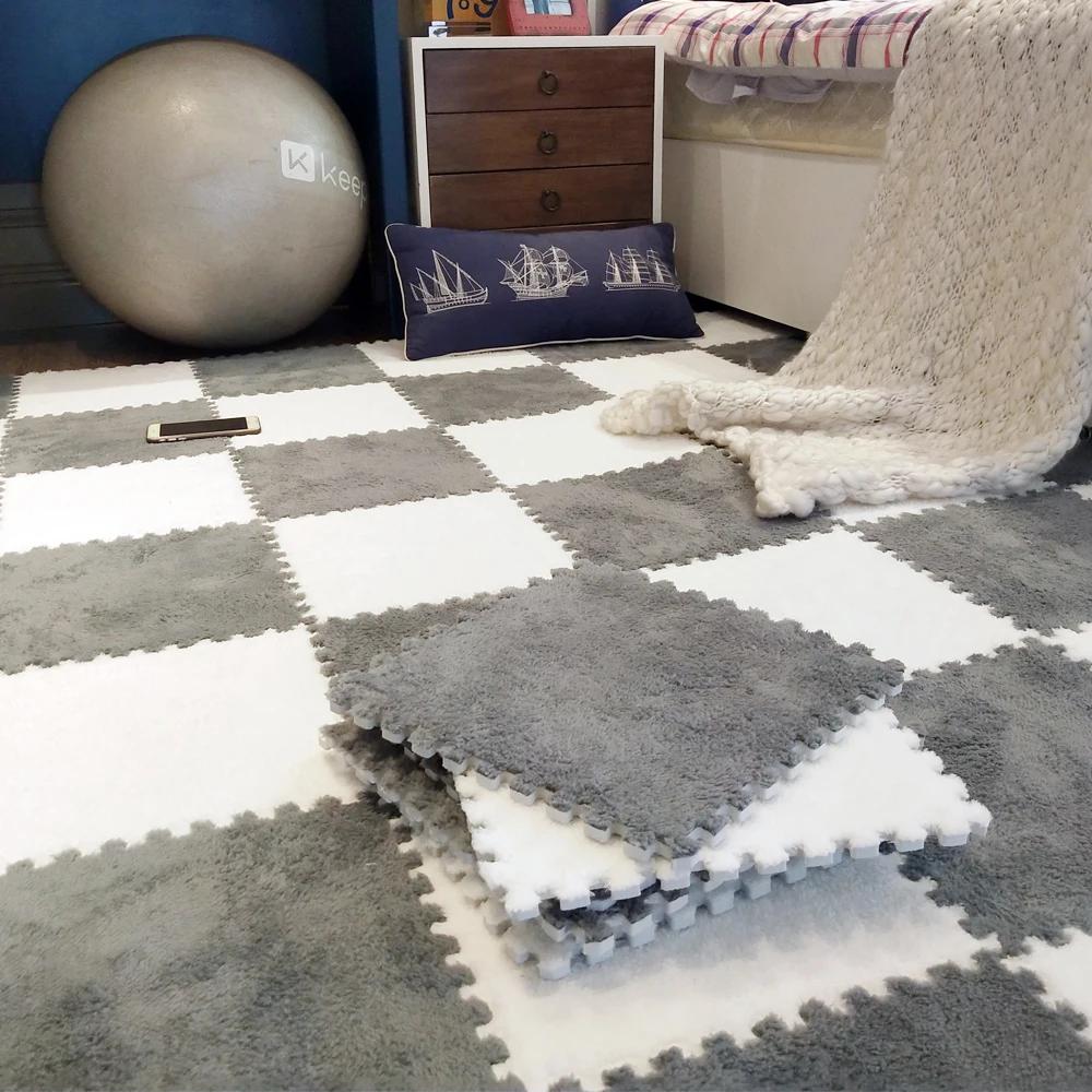 Polymère de jeu en peluche douce pour enfants, tapis de puzzle en mousse brûleur, jouets pour bébé,