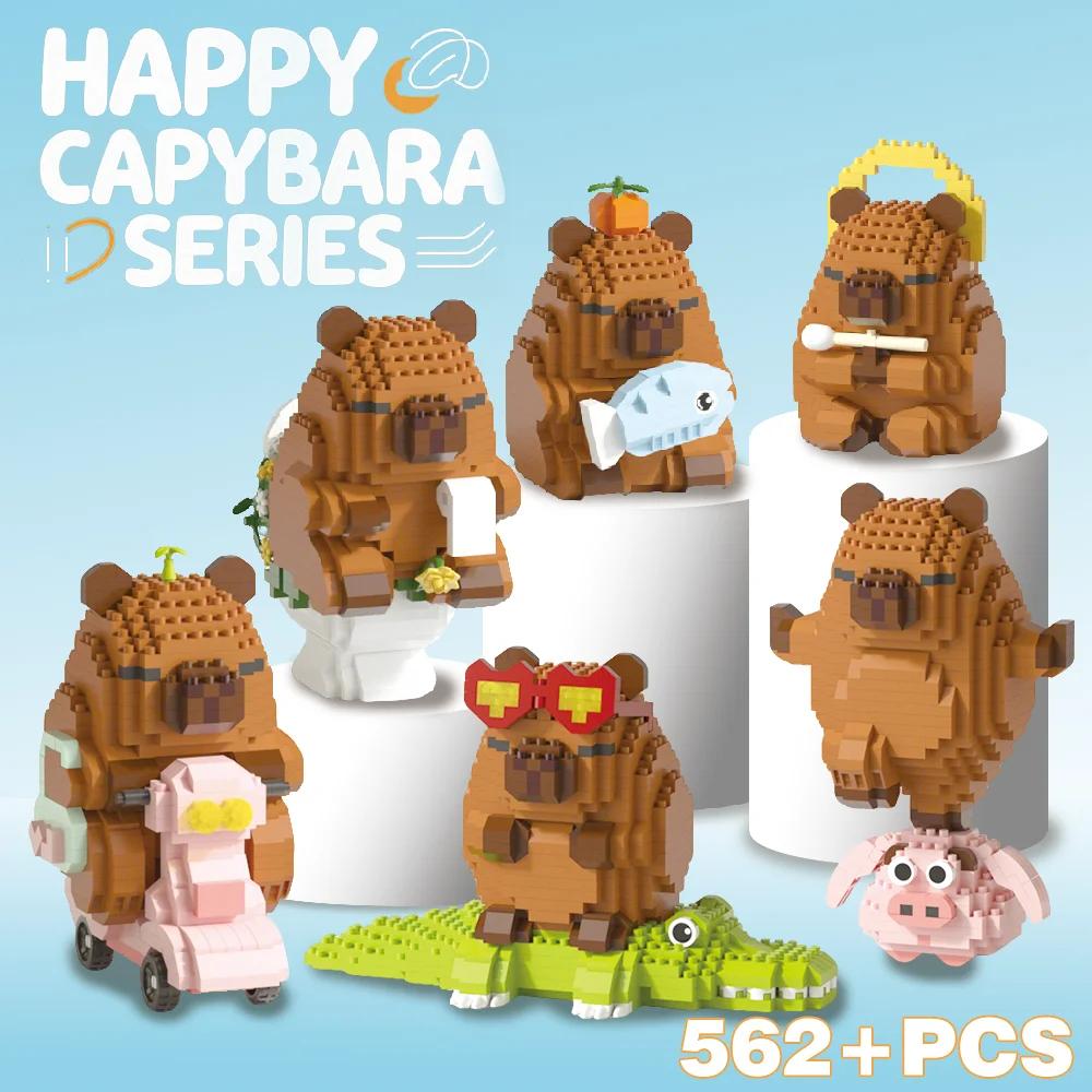 "Ensemble de blocs de construction Capybara-modèle de bricolage de cochon d'inde d'eau mignon | Jo