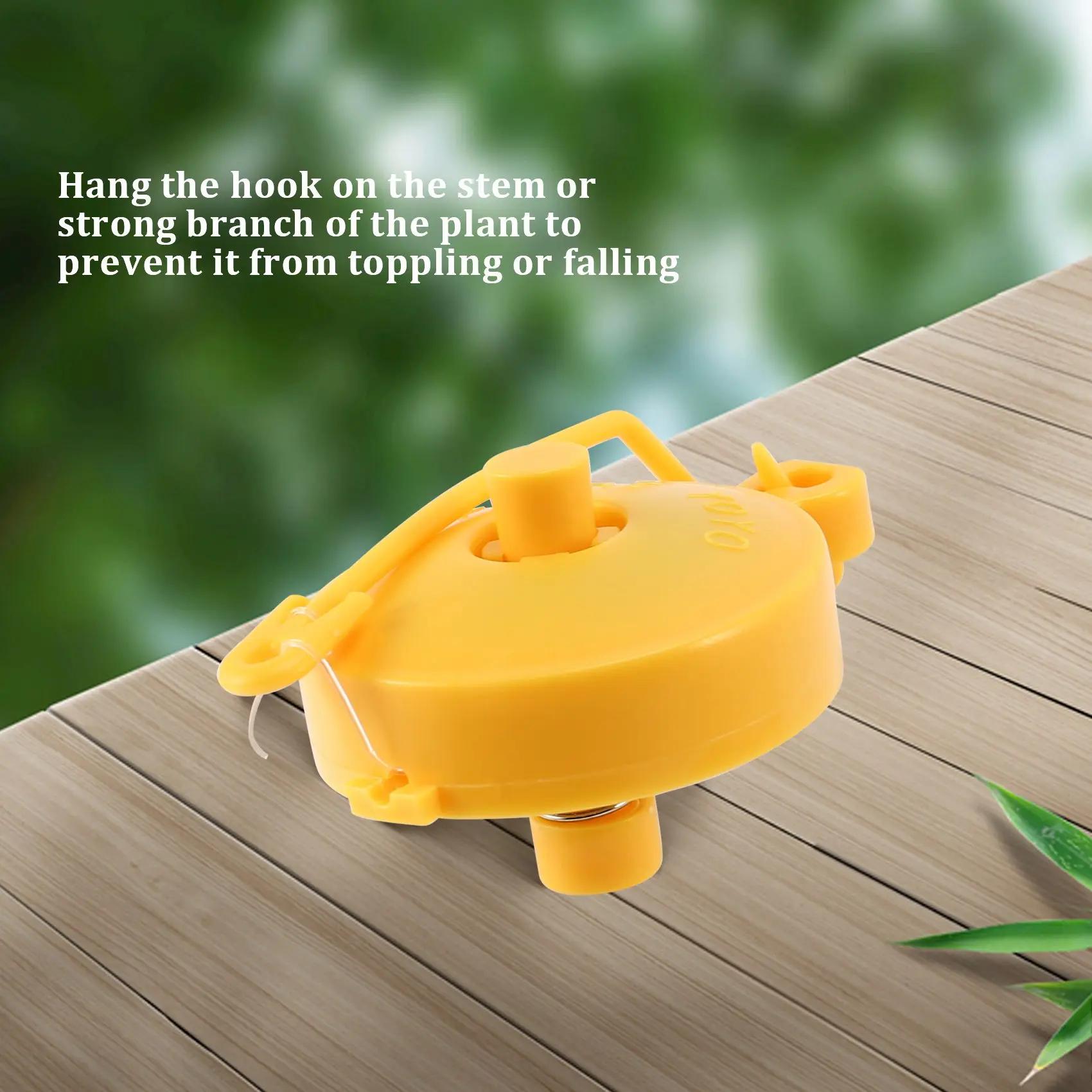 Cintre pour plantes Yoyo avec bouchon, support de plantes d'intérieur réglable, lot de 10