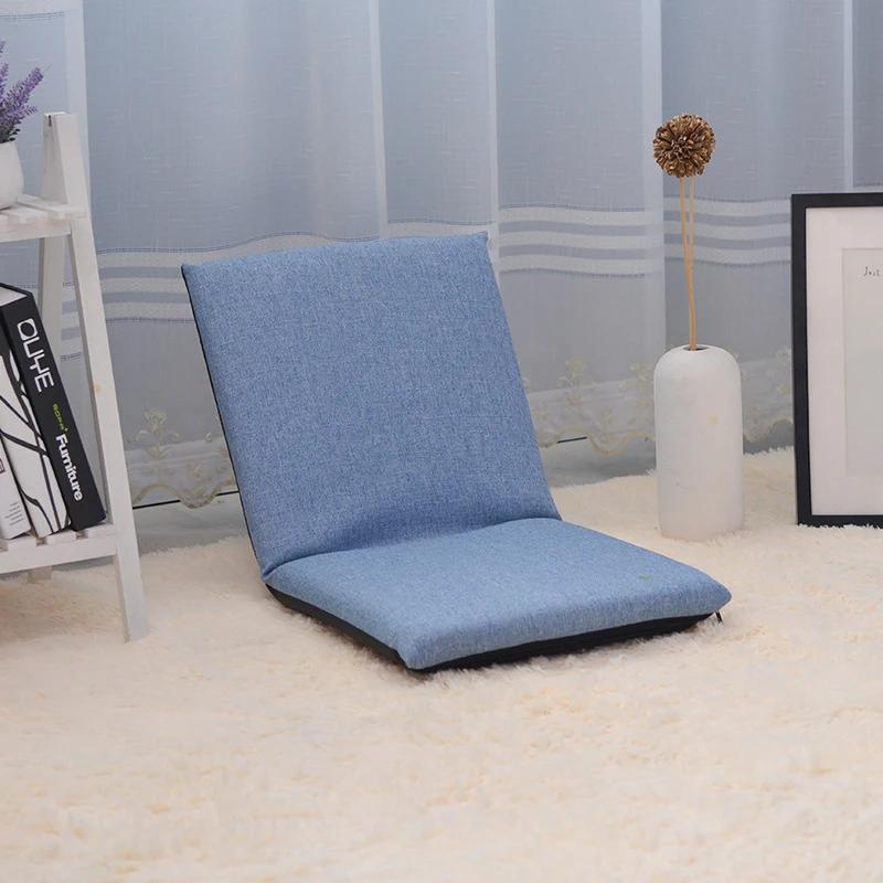 Chaise de sol de bureau à domicile, siège de sol Portable multiangle pliable avec dossier réglable,
