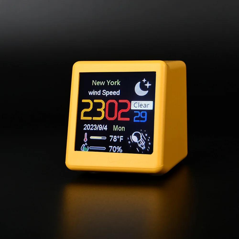 Horloge de station météo WIFI intelligente de taille MINI pour la décoration de la salle de jeux. An