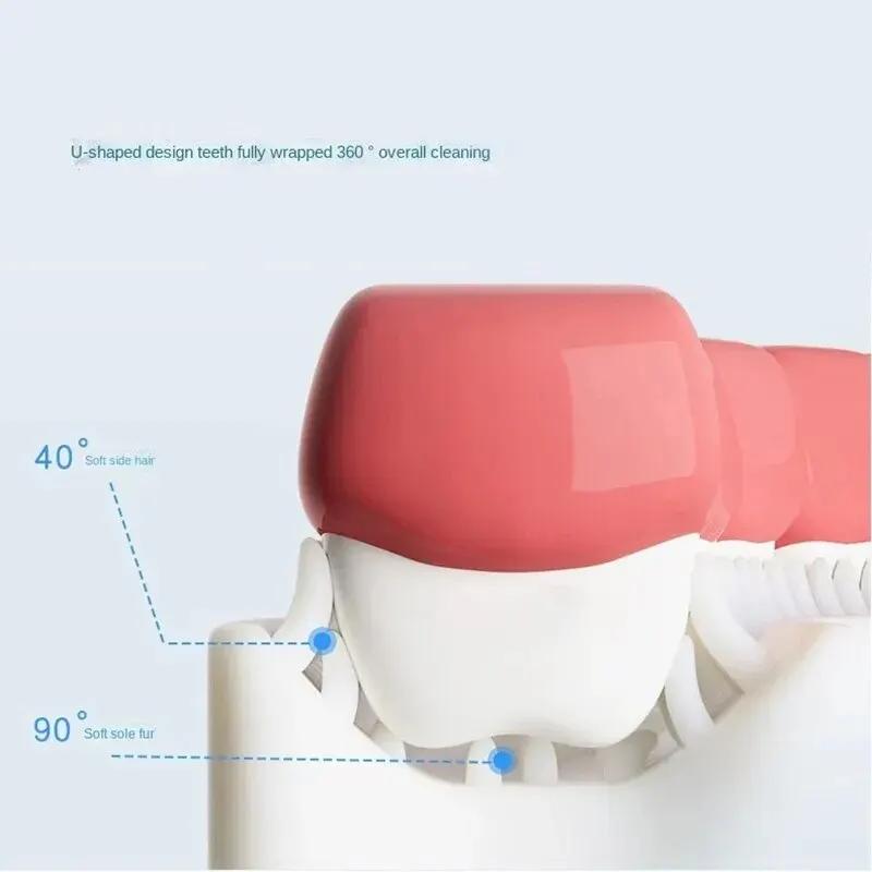 Brosse à dents en forme de U pour enfants, livres de broCumbria des dents de bébé, livres oraux pour