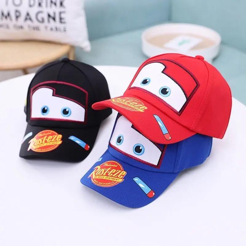 Lightning McQueen printemps, automne et été chapeau pour enfants voitures de dessin animé chapeau à