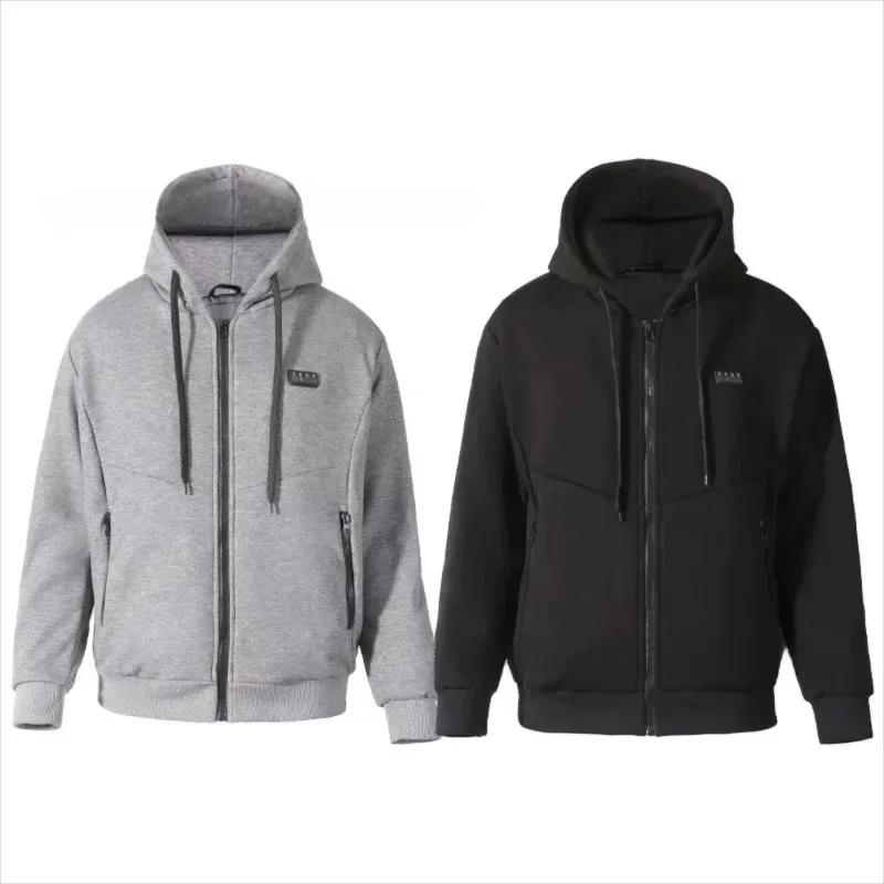 Sweat-shirt chauffant intelligent à 23 zones, style couple, vêtement d'extérieur, chaleur constante,